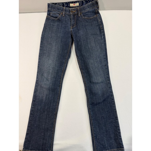 Levi's Denim - Levis 525 Straight Leg Jeans Women 29 Dark Wash Blue Perfect Waist Classic Denim